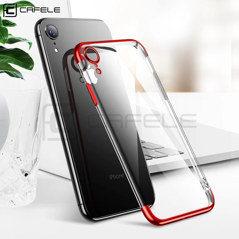 Чехол Cafele из ТПУ с покрытием для iPhone XR 6 1 &quot мягкий прозрачный чехол телефона
