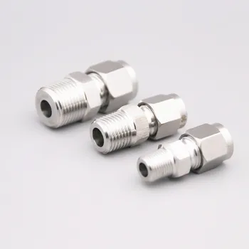 

Free shipping Stainless Compression Fitting ZG1/8" thread x 06mm Straight terminal fittings,pneumatic Fitting