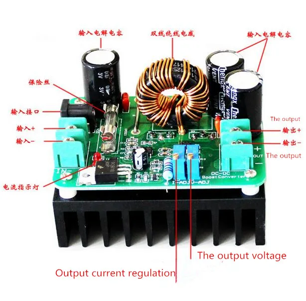

1pcs/lot 600W DC-DC 10-60V 12-80V Solar energy booster module