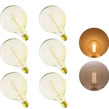 6 шт./партия G125Z 40 Вт домашняя Ретро Вольфрамовая лампочка накаливания античный промышленный стиль лампочка украшения для кафе бара лампа