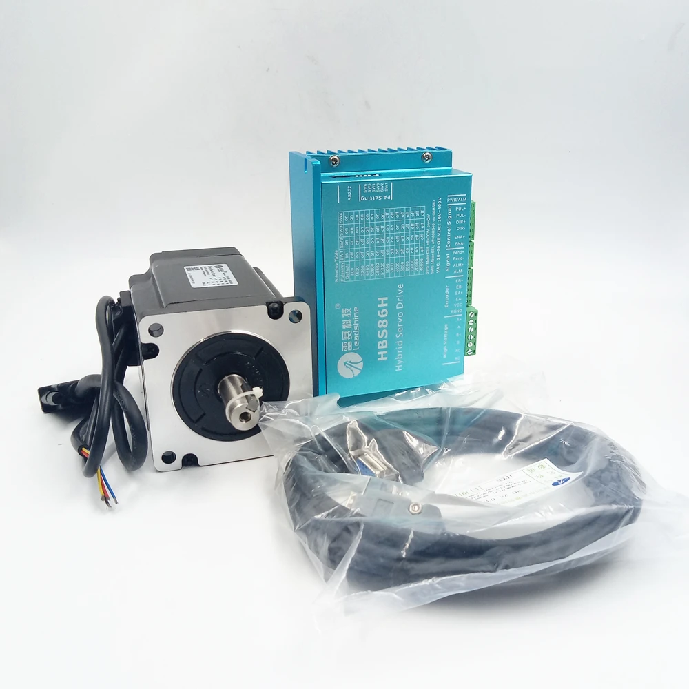 Leadshine NEMA34 1143ozin 8.0Nm комплект шагового двигателя с замкнутым контуром 86HSM85 E1 + HBS86H 2