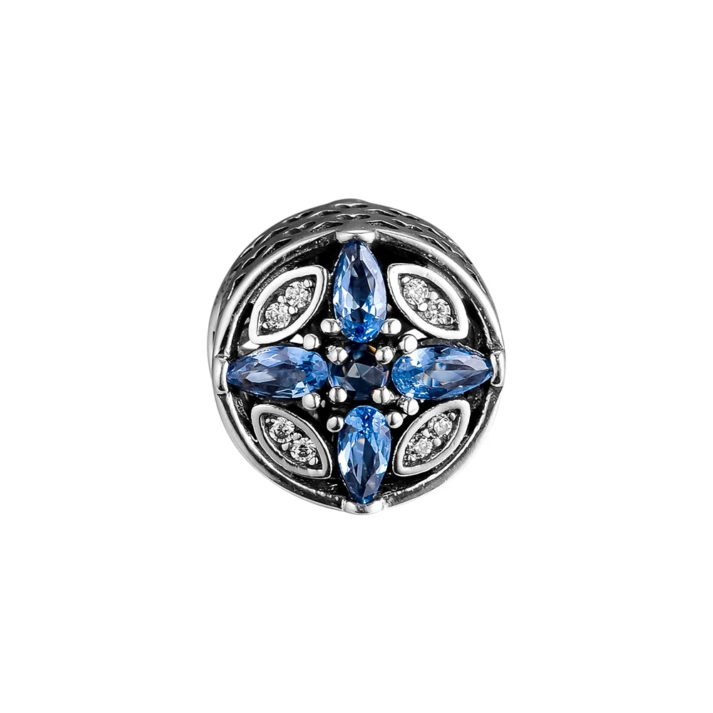 Ювелирное изделие из серебра 100% пробы с разноцветными кристаллами | Украшения и