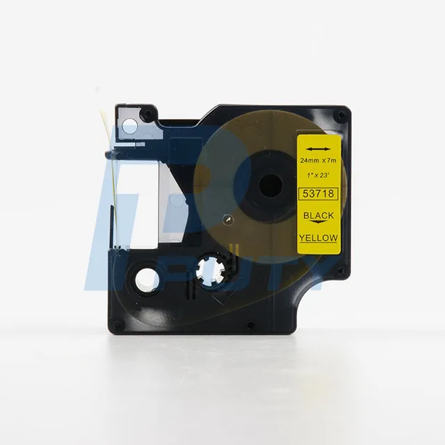 Special Offers 5Pcs 53718 Compatible DYMO D1 24MM Label Printer Black on Yellow Label tapes Special Offers 5Pcs 53718 Compatible DYMO D1 24MM Label Printer Black on Yellow Label tapes