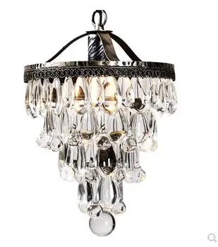 

American country Mediterranean retro living room dining room study bedroom bed entrance hallway crystal wrought iron chandeliers