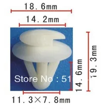 Подходит для 8 мм отверстие 100 шт держатель обшивки чехол для Mazda 9927-40-822 и чехол для Toyota 62581-14020