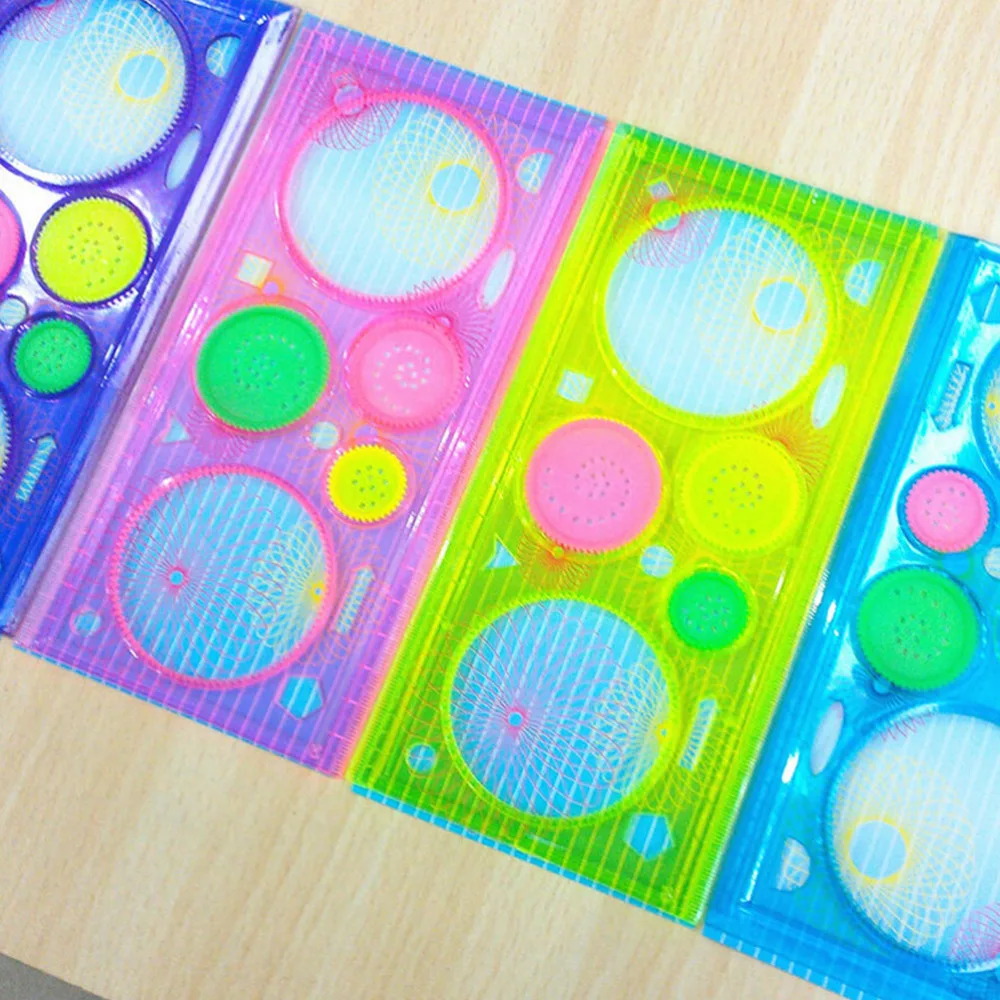 

Painting Multi-function PuzzleSpirograph Geometric RulerDrafting Tools ForStudents DrawingToys Children Learning Art Tool20*10cm