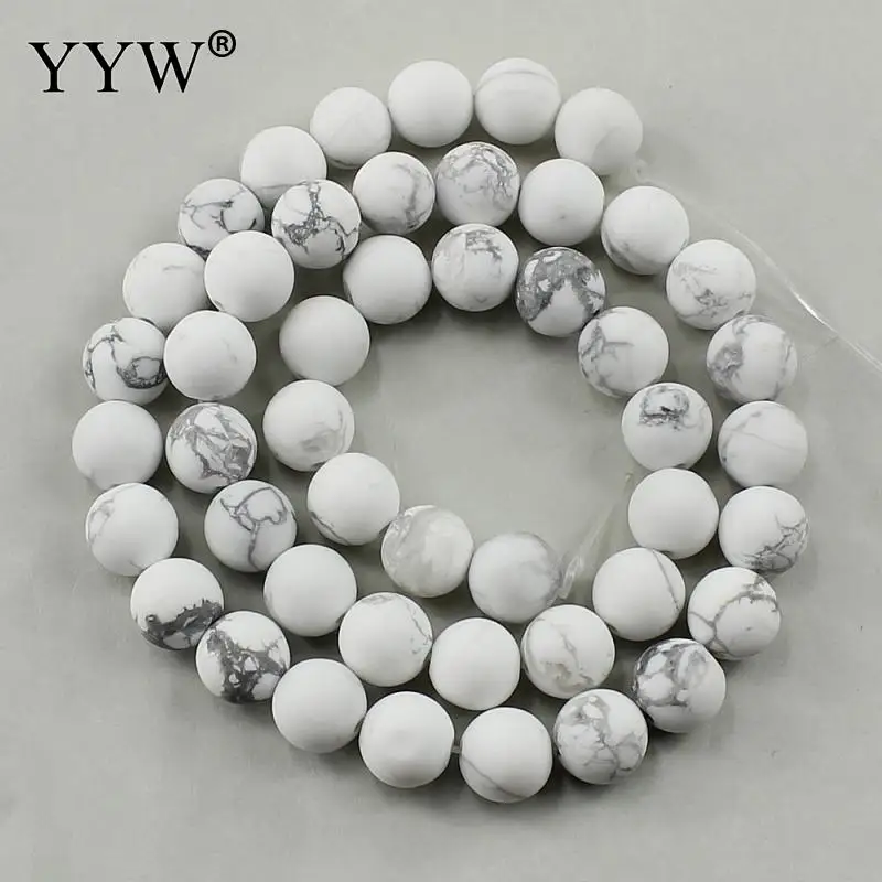 

Natural White Beads round beads,white Magnesite gem stone Hole: 1-2mm Length:Approx 15.5 Inch 10pcs/lot