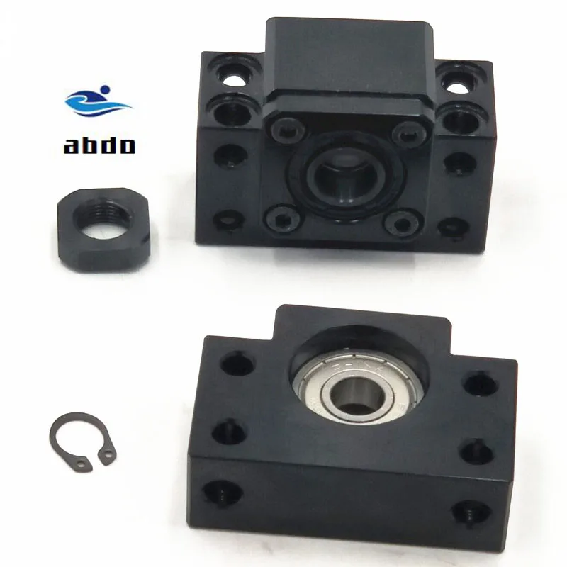 

High quality 2set BK10 BF10 Set : 2pc of BK10 and 2pc BF10 for SFU1204 Ball Screw End Support CNC parts BK/BF10 Free Shipping