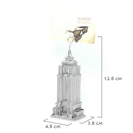 empire state building model note clip small size stainless steel size of empire state building