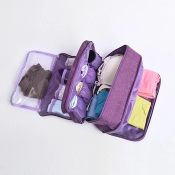 

Yeeluyoni Women Underwear Bags Portable Cosmetic Clothes Organizer Waterproof Bra Storage Cases Travel Accessories High Capacity