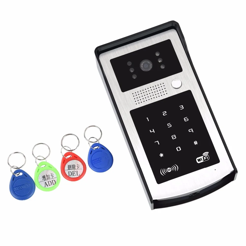HD720P WIFI Video Door Phone Access Control System Intercom IP Doorbell