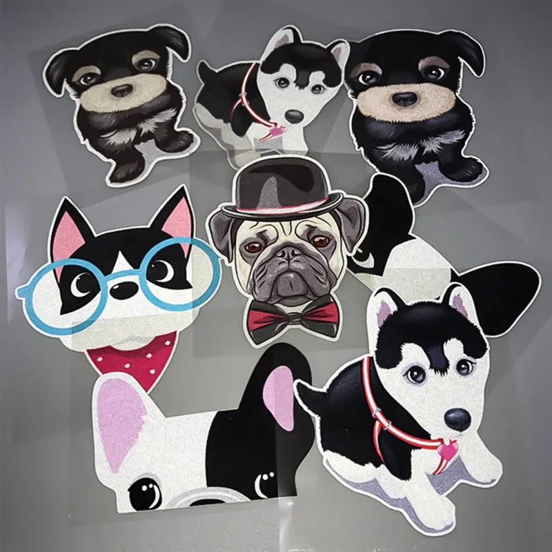 

Funny Creative Car Stickers Cute French Bulldog Reflective Sticker For Vehicle Auto Dog Peeking Car Stickers