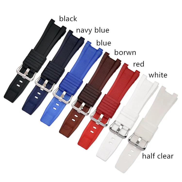 

silicone rubber bracelet For GST-W110/S130/B100/S100G watch strap high quality watchband mens sport wristwatches band