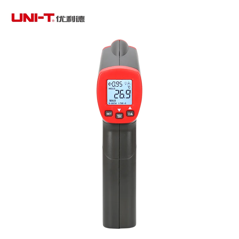UNI-T UT300S Бесконтактный инфракрасный термометр цифровой ИК термометр-32-400C Ручной ЖК-лазерный термометр