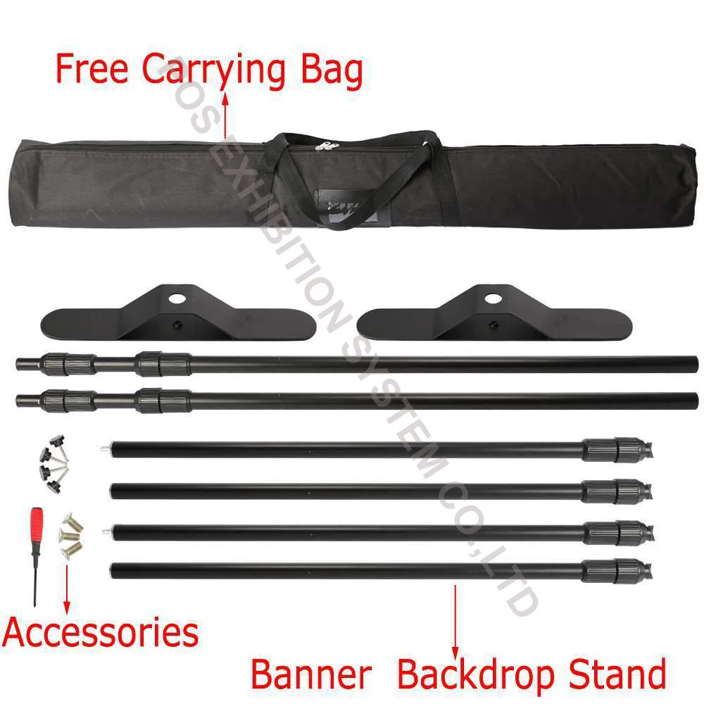 

Free Shipping!TELESCOPIC BANNER STAND SHOW 8'x 8' TO 10' x 8' LIGHTWEIGHT EXTREMELY EFFICIENT