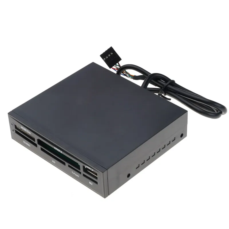 Portable All In 1 Internal Card Reader USB 2.0 3.5" Floopy Bay Front