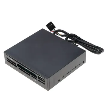 

Portable All In 1 Internal Card Reader USB 2.0 3.5" Floopy Bay Front Panel Card Reader USB Flash Memory Card Reader