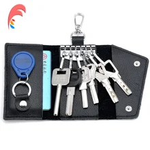 Из натуральной кожи, держатель для ключей, администратор ключ кошелек Для Мужчин's ключница карты сумочка для ключей органайзер Мужской Keysmart чехол