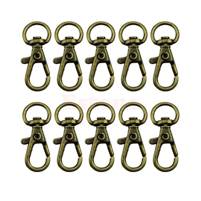 Hohe Quanlity Metall Swivel Keychain Auto Schlüssel Ring Schlüsselring  Verschluss Clip Trigger Schnalle Snap Haken mit Split Ring 7 farbe -  AliExpress