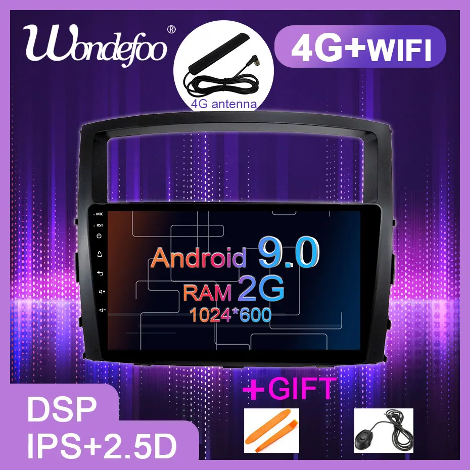 

DSP IPS Android 9.0 Car GPS for MITSUBISHI PAJERO V97 V93 2006-2015 Multimedia Navigation Stereo Radio 4G MODEM Slot NO DVD