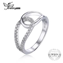 Jewelrypalace 925 cubic zirconia teardrop joyería anillo de la venda para las mujeres de calidad superior mejor buen regalo para las mujeres anillos