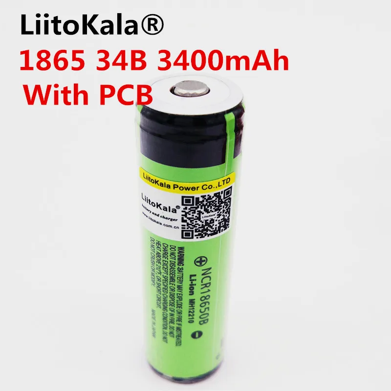 Liitokala аккумуляторная батарея 18650 для ncr18650B 3400 мАч 3 7 В бесплатная доставка|rechargeable