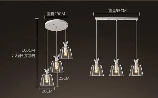 Nordic ресторан подвеска свет творческая личность гостиная коридор современные лампы стекло белая утка подвесные светильники FG868