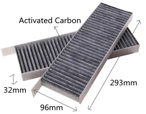 Vauxhall insignia purflux cabin filter-carbone