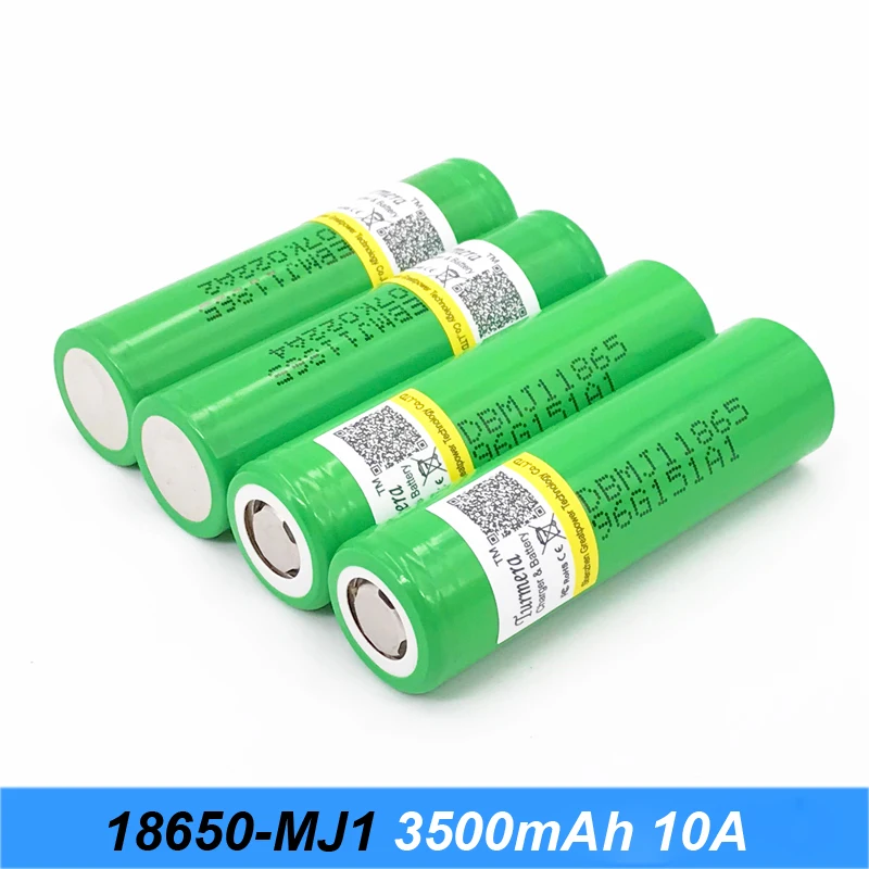 18650 батарея 3500 мА/ч, mj1 для батареи для электрических велосипеда 48v 15ah 20ah и литиевая батарея фонарик батареи 10a для Turmera 18650 o24