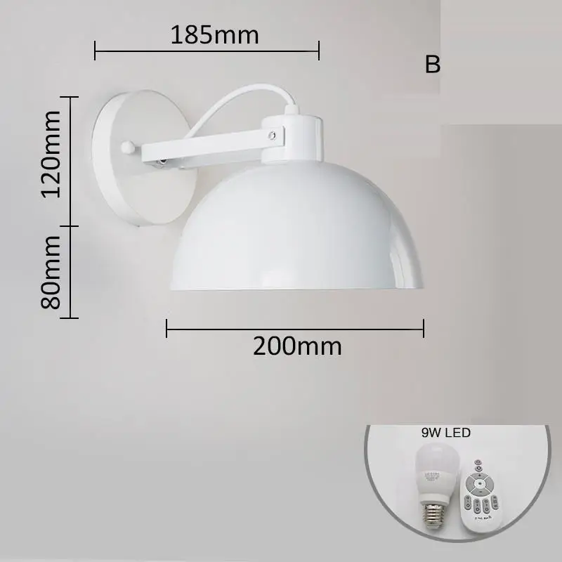 Version E Светильник для дома, лестницы, Lamba, для ванной комнаты, Coiffeuse, Avec, Miroir, Arandela, светильник для интерьера, Wandlamp, светодиодный настенный светильник - Цвет абажура: Version E