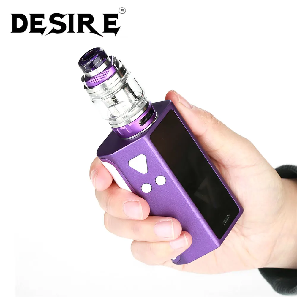 

Original 220W Desire CUT220 Mod TC Kit with4.3ml Bulldog Tank Powered By Dual 18650 Battery Electronic Cigarette Vs Desire Rage