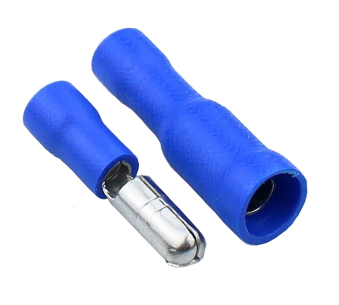 

10PCS Bullet Shaped Female Male Insulating Joint Wire Connector Electrical Crimp Terminal blue FRD+MPD