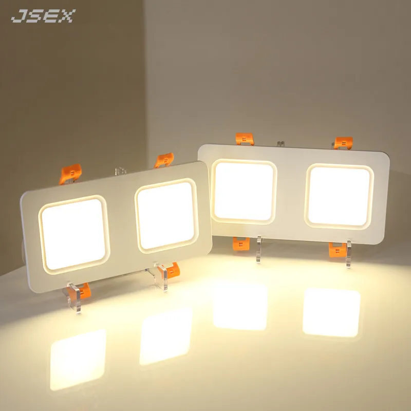 

Recessed Square LED Downlights 12W18W24W LED Ceiling Lamp AC85-265V Panel lights Warm/Cold White LED Spot Lights Indoor Lighting