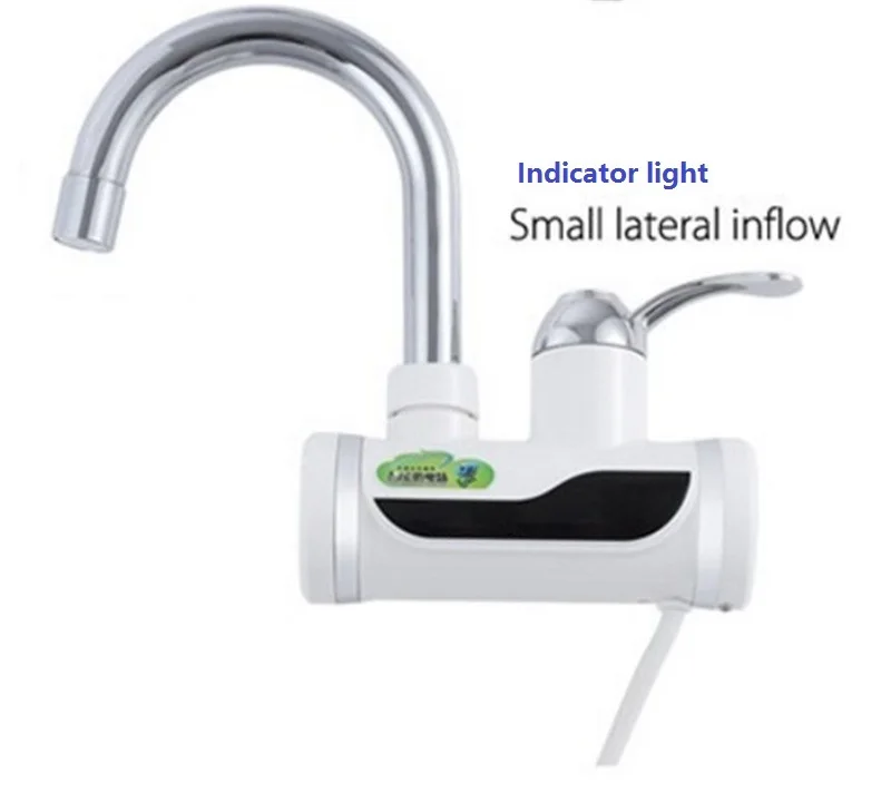 BD3000W-4,, светильник с индикатором, кран для мгновенной горячей воды, безрезервуарный Электрический кран, кухонный кран водонагреватель - Цвет: lateral inflow2