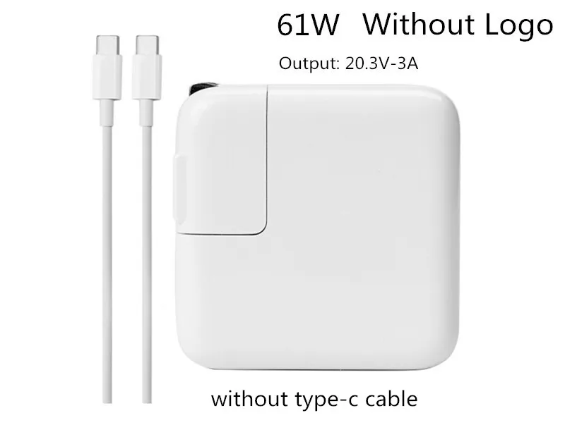 

New Arrival 20.3V 3A 61W Type C USB-C Power Adapter Charger For Latest Macbook Pro 13 inch A1706 A1707 A1708A A1718 Made In 2016
