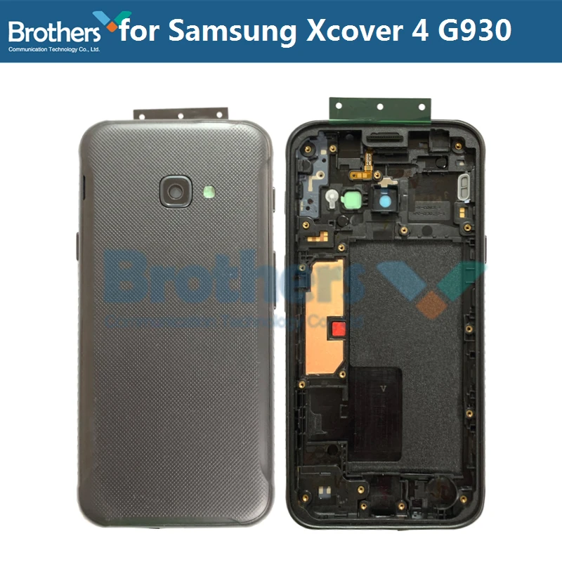 Полный корпус для Samsung Galaxy Xcover 4 G390 средняя рамка с кнопками объектива камеры