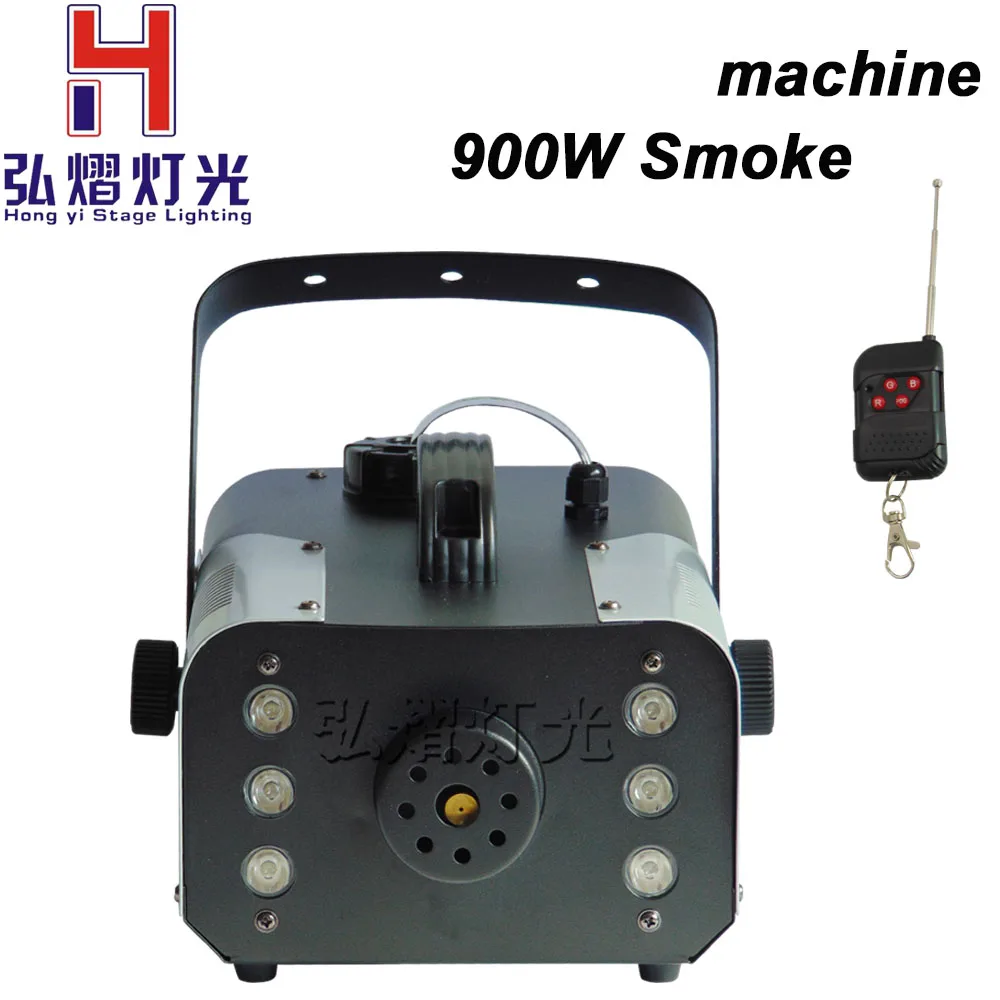 

2018 NEW ! Remote LED 900W smoke machine, RGB 3IN1 fog machine professional stage DJ equipment