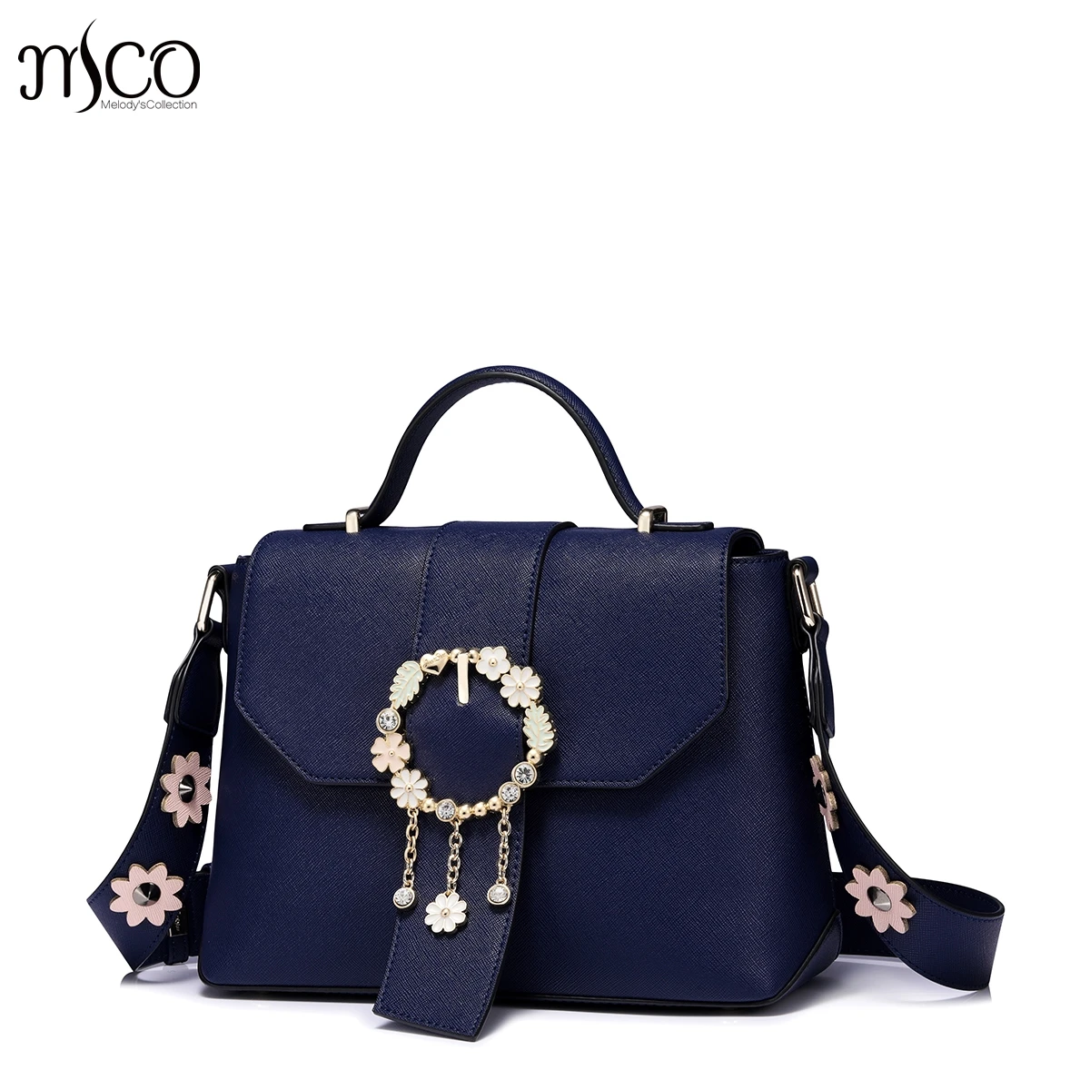 

2017 Delicate Flower jewelry luxury handbag women bags designer brand shoulder female small crossbody bag for girls Flower strap