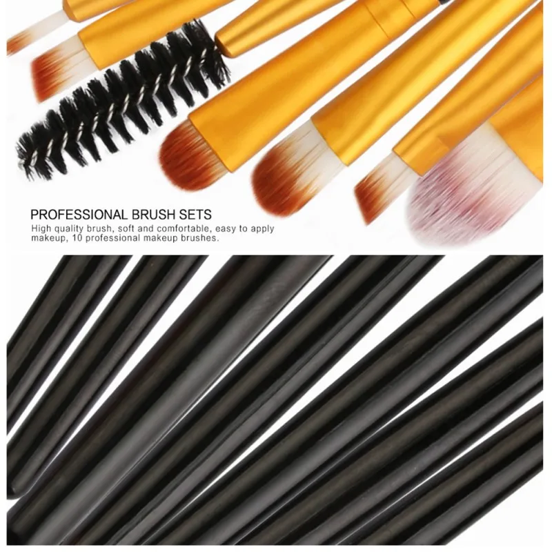 Professional Makeup Brushes 10PCS Eyeshadow Brush Eyebrow Make Up Brushes Set Hair Synthetic Bristles Beauty Cosmetics Kits Professional Makeup Brushes 10PCS Eyeshadow Brush Eyebrow Make Up Brushes Set Hair Synthetic Bristles Beauty Cosmetics Kits