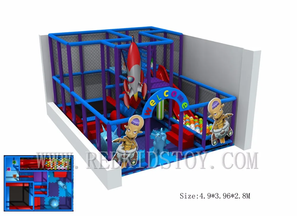 Exported to Puerto Rico Eco friendly Indoor Soft Playground for