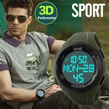 Numérique Led Sport Montre Hommes Occasionnels Extérieurs Militaires Montres Podomètre Calories Alarme Horloge Chronographe Montres