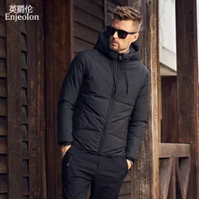 Бренд Enjeolon, утолщенный Зимний пуховик, мужской светильник, парка, одежда, белое пуховое пальто, качественная пуховая парка размера плюс 3XL MF0108