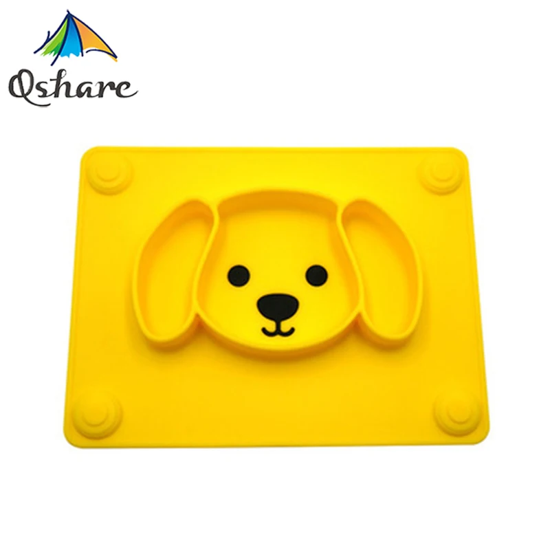 Qshare Baby Plate Tableware Children Food Feeding Container Placemat Baby Dishes Infant Feeding Silicone Suction Bowl for Kids Qshare Baby Plate Tableware Children Food Feeding Container Placemat Baby Dishes Infant Feeding Silicone Suction Bowl for Kids