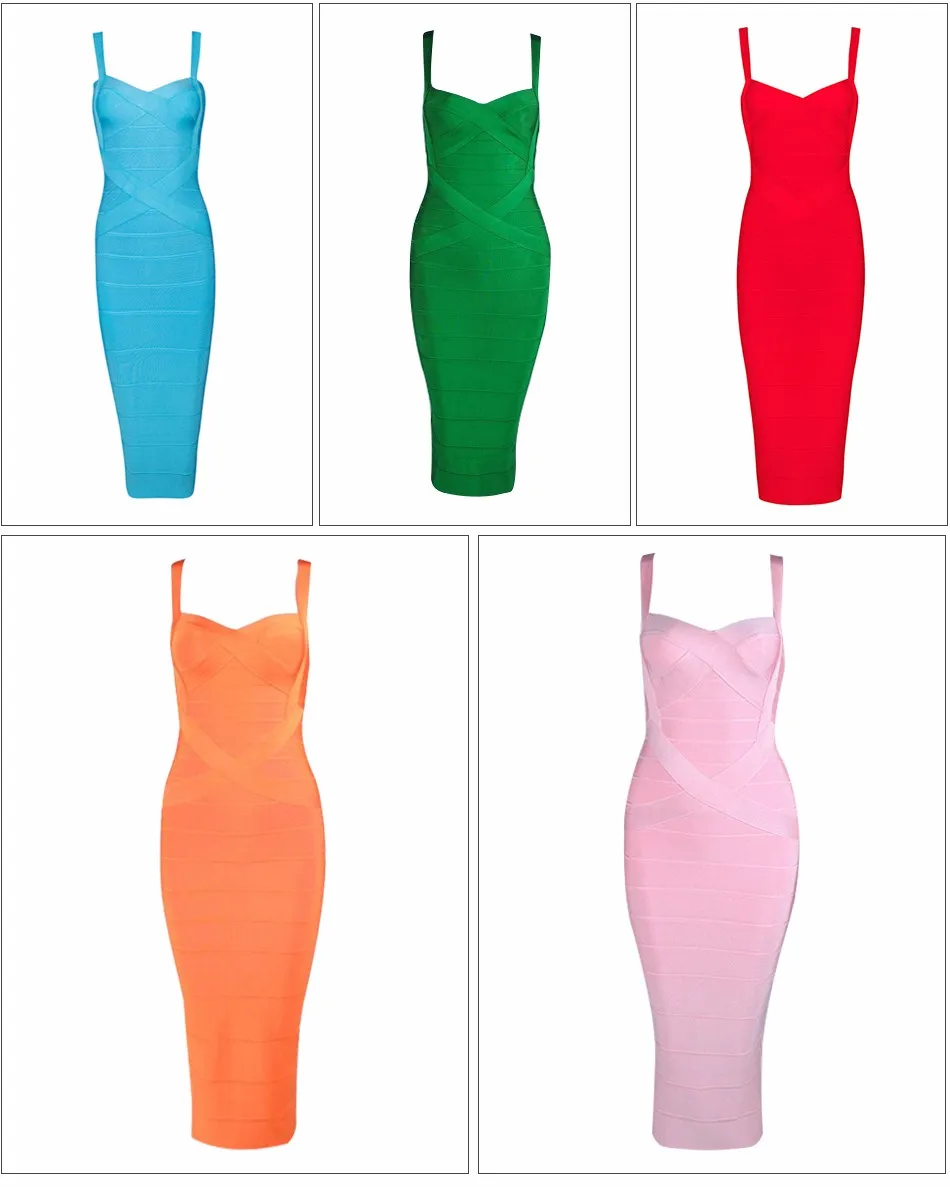 Seamyla 2019 Новая мода Bodycon Бандажное платье для женщин Спагетти бретели для нижнего белья Criss Cross Vestidos пикантные до середины икры Вечеринка