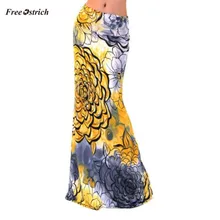 Страусиная одежда женская юбка женщины; Лето; в стиле бохо Длинное Макси платье Пляжная талия юбка Сарафан Женская Макси новая длинная юбка лето