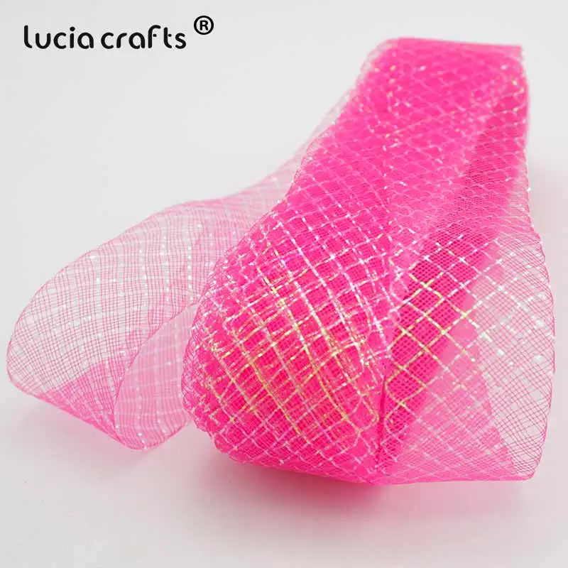 Lucia crafts 10 meters/lot 40mm Nylon Ribbon For DIY Handmade Florist Floral Material M0501