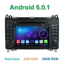 Octa Core Android 6.0 Car DVD Player for Mercedes/Benz A/B class W169 W245 Viano Vito VW Crafter B200 with BT WiFi GPS Radio