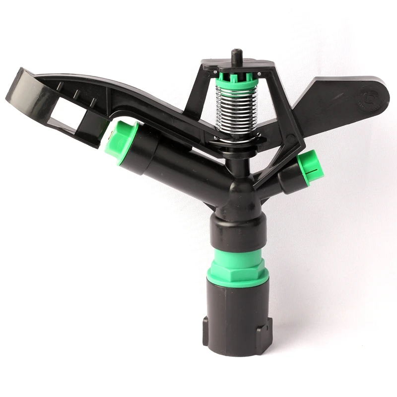 1pcs Green Thumb DN25 Adjustable Impact Rotor Double Nozzle Automatic