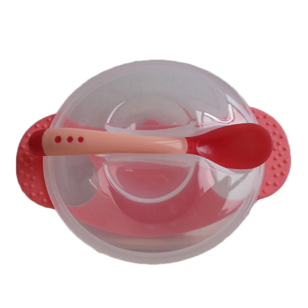 

New Bowl Plate Baby Food Children's Tableware Set Feeding Cup Utensils Baby Plates For Kid Bpa Free Dinnerware Dishes Spoon