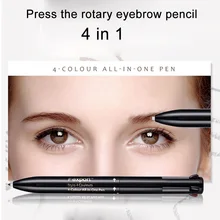 1 шт. Fexport карандаш для бровей Карандаш Водонепроницаемый 4 в 1 тату-вкладыш для бровей инструмент для макияжа хорошо 998